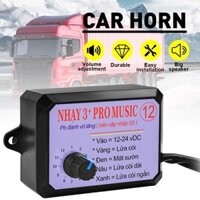 [Sẵn sàng] 2024New Nhay 3 + Pro Music Rơle còi nhanh cho ô tô, xe máy, xe tải, xe buýt, xe ba bánh, 10w, 12w, 6w