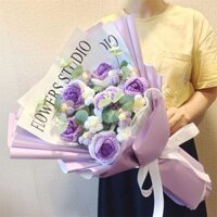 [Sẵn Sàng] 38 Quà Tặng Ngày Nữ Bó Hoa Dệt Kim Len Gửi Bạn Gái Bạn Gái Thành Phẩm Handmade Hoa Hồng Mô Phỏng Hoa Bó Hoa Lớn Gửi F