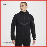 ♞,♘[Sẵn sàng] Áo khoác thể thao nam Nike TECH chính hãng 100% Áo khoác có mũ trùm đầu chống gió HV0950 Mới