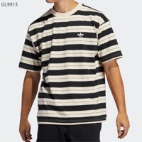 [Sẵn sàng] Áo thun nam ngắn tay Adidas Originals sọc thêu LOGO nhỏ Retro Áo thun ngắn tay GL9913 GL9914