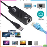 [Sẵn sàng] Bộ chuyển đổi USB 3.0 sang RJ45 Gigabit LAN 10 / 100 / 1000 Mbps Bộ chuyển đổi Card mạng Ethernet cho máy tính xách tay PC