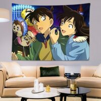 [Sẵn Sàng] Conan-2 Phong Cách Mới Ký Túc Xá Sinh Viên Cao Cấp Cho Thuê Nhà Trang Trí Nội Thất Vải ins Phong Cách Tấm Thảm Nền Vải Đục Lỗ Không Gửi Fri