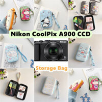 [Sẵn sàng] Dành cho Túi đựng máy ảnh Nikon CoolPix A900 CCD Kích thước 10x16.2cm Hoạt hình đơn giản với túi chống nước Túi đựng máy ảnh