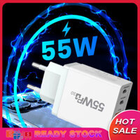 [Sẵn Sàng] Đế Sạc Hiệu Quả 55w Sạc Đa Cổng 4 Cổng Usb C Sạc 55w Cắm Tường Sạc Nhanh Cho Iphone Ipad Samsung Huawei Laptop Đông Nam Á Người Mua Lựa Chọn