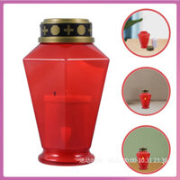 [Sẵn sàng] Đèn nghĩa trang Đèn nến LED cầu nguyện sùng kính Trang trí mộ điện tử Hàng hóa Nến trà Đồ dùng kejiyiping