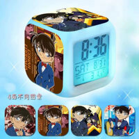 [Sẵn sàng] Đèn ngủ đổi màu ngoại vi Thám tử Conan Kidd Tắt tiếng Đồng hồ báo thức cảm ứng phát sáng đầy màu sắc Lớp học sinh hai chiều