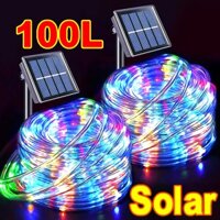 [Sẵn sàng] Đèn ống cầu vồng bằng nhựa PVC năng lượng mặt trời Ligyetor 10 / 5M Đèn LED dây chống nước cho gia đình ngoài trời Trang trí đám cưới Giáng sinh cho gia đình