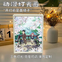 [Sẵn sàng] [Độ sáng ánh sáng có thể điều chỉnh] Hình dạng âm thanh Anime Phong cách mới Tranh chiếu sáng Đèn ngủ Khung ảnh Ishida Soya Nishimiya Kính Hàng hóa Ký túc xá Bàn học Hàng hóa Quà tặng sinh nhật