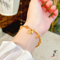 [Sẵn Sàng] Golden Shop Vòng Tay Vàng Cát Cùng Phong Cách Vòng Tay Tuo Vàng Búa Nữ Phong Cách Mới Phương Pháp Cổ Vòng Tay Vàng Vỡ Vòng Tay Cao Cấp Cho Bạn Gái Vòng Tay Bạn Gái Cho Bạn Gái
