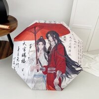 [Sẵn sàng] Heaven Official Blessing Flower City Xie Lian Ô tự động Quạt có giá trị cao Mưa hoặc Mưa Ô chống nắng Vinyl công dụng kép Gấp U