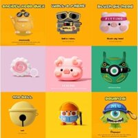 [Sẵn sàng] Hộp bảo vệ tai nghe cho Beats Studio Buds / Buds + Plus Phụ kiện hộp sạc đầu lợn 3D có móc