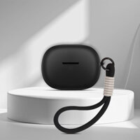 [Sẵn sàng] Hộp đựng tai nghe mềm silicon màu trơn có dây cầm tay tương thích cho UGREEN HiTune P3