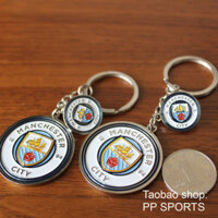 [Sẵn sàng] Người hâm mộ bóng đá Manchester City Hàng hóa Quà tặng Đội huy hiệu Trâm cài Móc khóa xe hơi Ba lô Đồ trang trí Quà tặng chất lượng cao