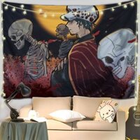 [Sẵn Sàng] One Piece Trafalgarlo Vải Nền Dán Tường Tấm Thảm Sống Áp Phích Vải Treo Tường Tùy Chỉnh Ảnh Trang Trí Phòng Ngủ Quà Tặng Cho Bạn Bè Quà Tặng Trao Đổi
