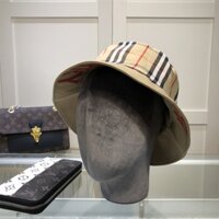 [Sẵn Sàng] Original _ Burberry2024 Mũ Xô Dành Cho Nữ Mùa Hè Ngoài Trời Có Thể Gập Lại Mũ Người Cá Bé Gái Panama Mũ Chống Nắng