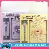 [Sẵn SÀNG] Sanrio Mymelody Kuromi Cinnamoroll Pom Pom Bộ hộp quà tặng bút hoạt hình dễ thương dành cho sinh viên notepad văn phòng máy tính xách tay kế hoạch chương trình nghị sự m