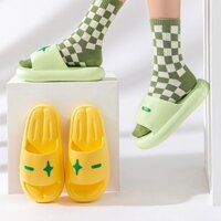 [Sẵn sàng Seckill] Dép đế dày bước lên Shit Nam Nữ Mùa hè Mặc ngoài trời Dép đi trong nhà Phòng tắm Tắm Cặp đôi Dép trong nhà Dép đi biển