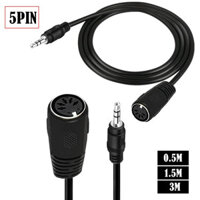 [Sẵn SÀNG * Stock] Cáp MIDI DIN 5PIN 3.5 Nam sang DIN 5P Nữ Âm Thanh Cắm Sang MIDI Cáp Chuyển Đổi Âm Thanh