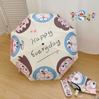 [Sẵn sàng] Tấm che nắng ô tự động Doremon Kem chống nắng chống tia cực tím mưa hoặc mưa Công dụng kép Ô che nắng cho bé gái Du lịch ngoài trời Đi làm Đi làm và đi học