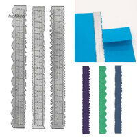 [Sẵn sàng] Thước đo xé giấy Kraft Thước cạnh đa năng 3 chiếc Bộ thước đo cắt giấy cạnh gợn sóng cho đồ thủ công Diy Thép Carbon Kim loại cạnh không đều Hoàn hảo cho văn phòng trường học