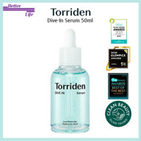 [Sẵn sàng xuất hàng] Torriden Dive-In Serum 50ml / olive young serum essence skin care / Face Serum for Sensitive / Dry Dehydrated Oily Skin Fragrance-free / Alcohol-free No Colorants/Serum Ô Liu Chăm Sóc Da Nhạy Cảm / Khô Da Không Chứa Cồn 50ml