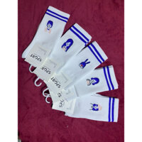 SẴN ,SET 10đ VỚ,TẤT CỔ CAO TRẮNG HOẠ TIẾT CÔ GÁI ,FREESIZE