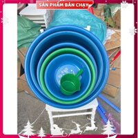 [sẵn.] SET 5 MÓN THAU NHỰA ( tặng kèm 1 gáo múc nước), chậu đẹp rẻ .