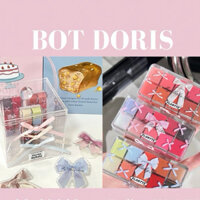 (Sẵn) Set son bóng Flortte pha màu, bảng son Flortte 12 ô màu xinh xắn, phụ kiện BOT DORIS