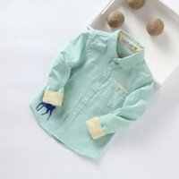 [SẴN, SHIP 24H] Áo sơ mi bé trai size đại (3 - 12 tuổi)☑️  Quần áo bé trai 8 9 10  tuổi size đại 30kg 35kg 40kg