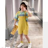 [SẴN, SHIP 24H] Đầm yếm cho bé gái 8 tuổi (3 - 12 tuổi)  ☑️  yếm quần cho bé gái 12 tuổi size đại 25kg, 30kg, 35kg