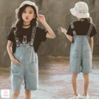 [SẴN, SHIP 24H] Đầm yếm jean cho bé gái (3 - 12 tuổi)☑️ váy đầm cho bé gái ☑️ yếm quần cho bé gái 10 tuổi