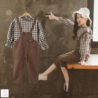 [SẴN, SHIP 24H]  Đồ bộ cho bé gái 11 tuổi (3 - 12 tuổi)☑️ yếm quần cho bé gái 10 tuổi 25-30-35-40kg