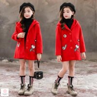 [SẴN, SHIP 24H] Mẫu áo dạ đẹp  bé gái 3 - 12 tuổi☑️ áo khoác bé gái 10 tuổi☑️ Thời trang cho bé gái 11 tuổi