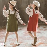 [SẴN, SHIP 24H]  Váy cho bé gái 13 tuổi (3-12 tuổi)☑️  thời trang bé gái 8 tuổi☑️ yếm quần cho bé gái 10 tuổi