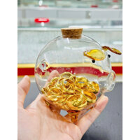 [SĂN SỈ HCM] Heo Thủy Tinh To Đựng Nhẫn Vàng Heo Thủy Tinh Tiết Kiệm Dễ Thương Thủy Tinh Cao Cấp Nhiều Màu