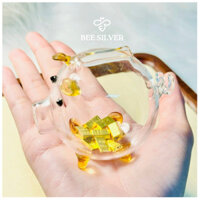 SẴN Sỉ Ống Heo Thủy Tinh To Đựng Vàng Tiết Kiệm Vàng Nhẫn Trơn Thu Hút Tài Lộc Thủy Tinh Trong Suốt Dễ Thương