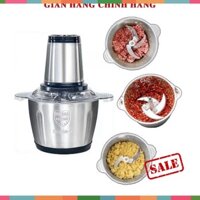 SẴN Siêu Mạnh Máy Xay Thịt làm Đá Bào máy Sinh Tố Cối Inox 4 Lưỡi Đa Năng công suất cực mạnh 250W