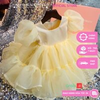 [Sẵn size 6-35kg] Váy đầm xoè công chúa thiết kế cho bé gái Fall tay bồng xinh xắn - Tuna House For Princess