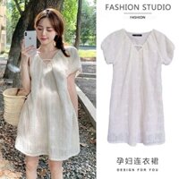 (sẫn size M) Đầm voan trắng dạo phố