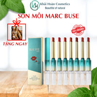 Sẵn Son khóa màu chống nước MARC BUSE, son môi bền màu kháng nước lâu trôi, son nhung lì 2 đầu Marc Buse 4g-SRMShop