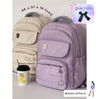 [SẴN TRẮNG, ĐEN, XANH NGỌC] Balo Cặp Sách Đi Học Chất Liệu Chống Thấm Nước BL125