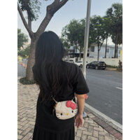 Sẵn | Túi Đeo Chéo Hello Kitty nhũ nhiều màu dễ thương cho các bạn nữ