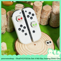 [Sẵn VN - Hỏa Tốc] Oled/V1/V2/Lite Set 4 Nút Bọc Analog Dành Cho Joycon Máy Game Nintendo Switch Pocket Monster Cub
