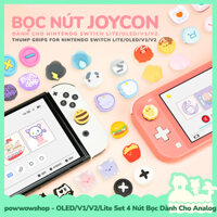 [Sẵn VN - Hỏa Tốc] Oled/V1/V2/Lite Set 4 Nút Bọc Analog Dành Cho Joycon Nintendo Switch Mẫu Nhân Vật Hoạt Hình Đáng Yêu