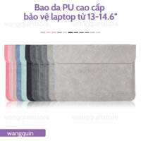 Sẵn VN - Túi đựng bảo vệ cho Macbook Air Pro Asus Acer 11.6" / 13.3" / 14" / 14.6" Da cao cấp nhiều màu Bao Laptop