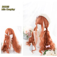 [Sẵn] Wig/Tóc giả teen/lolita/cosplay cam xoăn xù nữ tính hoá trang cung hoàng đạo B0062 [Miu Cosplay]