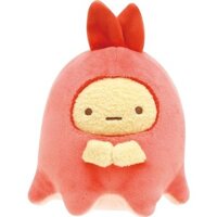 San-X Sumikko Gurashi "Welcome Food Kingdom" Collectible Stuffed Toy: Ebi Furai no Shippo (Octopus Sausage) MF93501