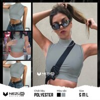 (Sẵn Xám S M L) ÁO CROPTOP CỔ 3 PHÂN SEXY BODY, ÁO TẬP NHẢY DANCE (CHỮ SURE)