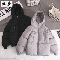 SẴN XÁM - XẢ LỖ HÈ ÁO PHAO DÁNG BÁNH MỲ SIÊU DÀY CỰC ẤM KHÓA ĐỒNG CAO CẤP