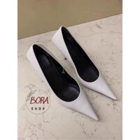 [Sẵn xanh 36]-Giày cao gót nữ Hàn Quốc BORA SHOP mũi nhọn order